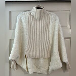 BCBGMaxazira cream colored sweater  with dolman sleeves XXS. Never worn